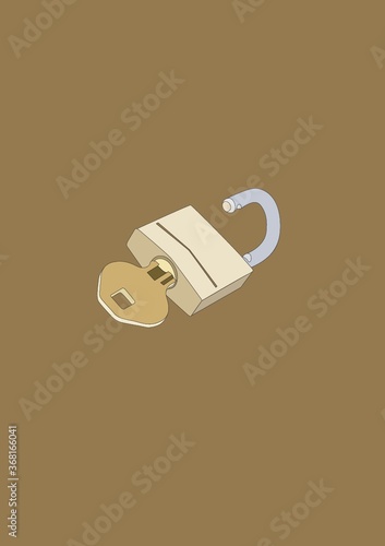 lock with key