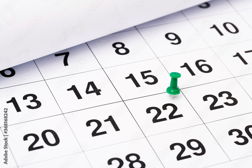 calendar.
calendar.