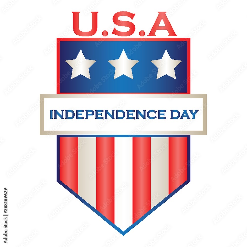 usa independence day label