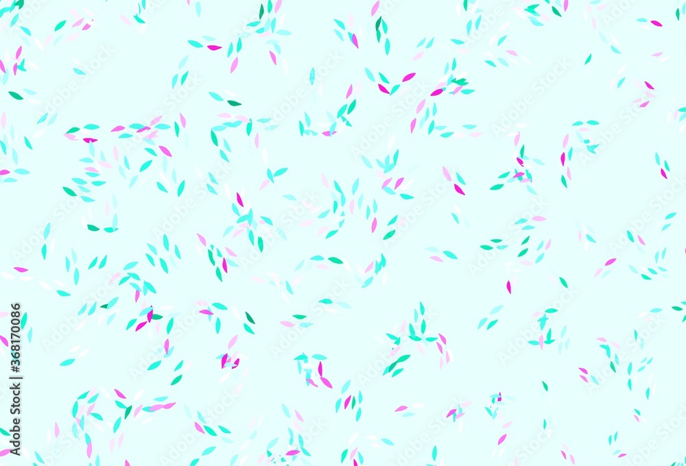 Light Green, Red vector abstract pattern with leaves. Light Green, Red vector abstract pattern with leaves.