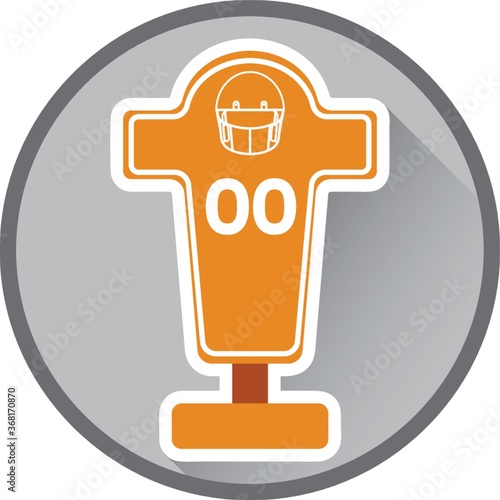 american football blocking dummy