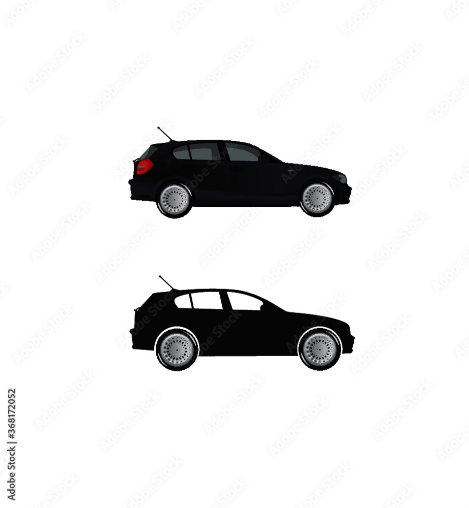 Car icons side view