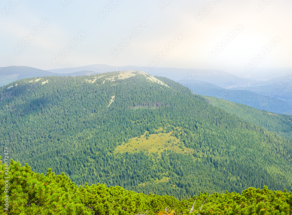 green mountain valley at the early morning green mountain valley at the early morning