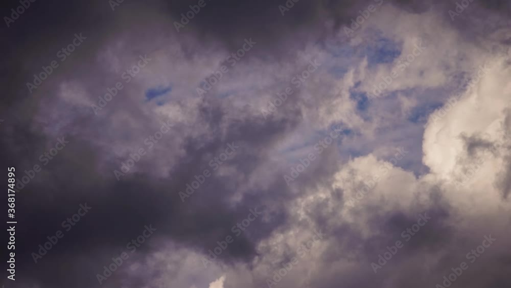clouds moving in the blue sky and a bird fly passing by clouds moving in the blue sky and a bird fly passing by