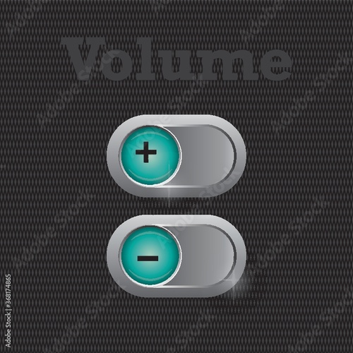 volume increase and decrease button