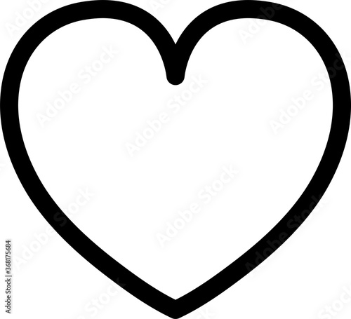 シンプルなハートのピクトグラム