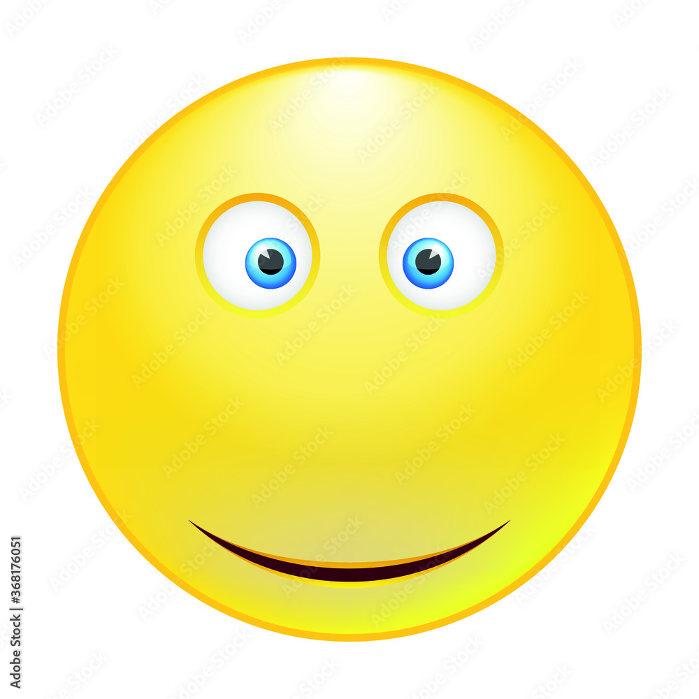 Vector yellow smile. Emotional face icons Vector yellow smile. Emotional face icons