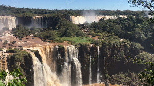 View of Iguazu Falls from the Brazilian side. 