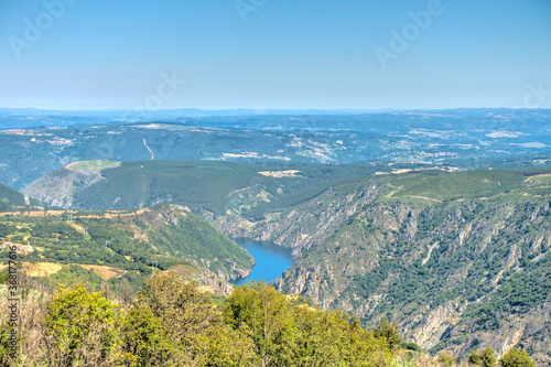 River Sil Canyon, Spain, HDR Image