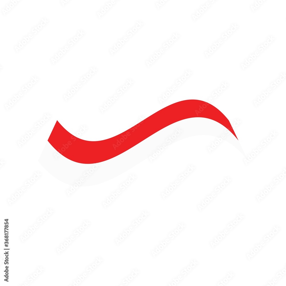 Indonesian flag vector icon concept Indonesian flag vector icon concept