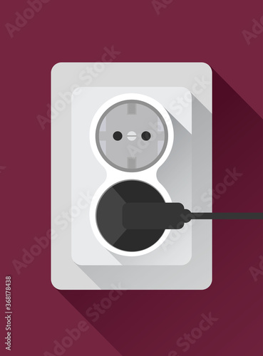 White double extension power strip