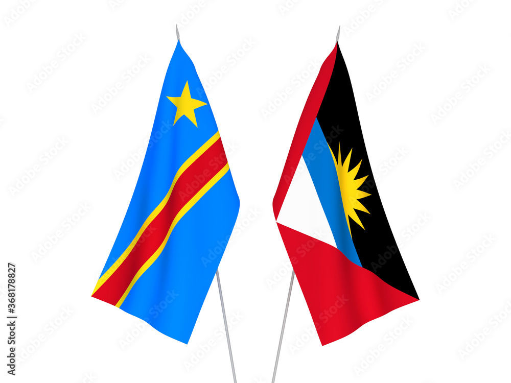 Democratic Republic of the Congo and Antigua and Barbuda flags