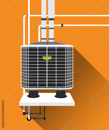 Air condition system with tubes