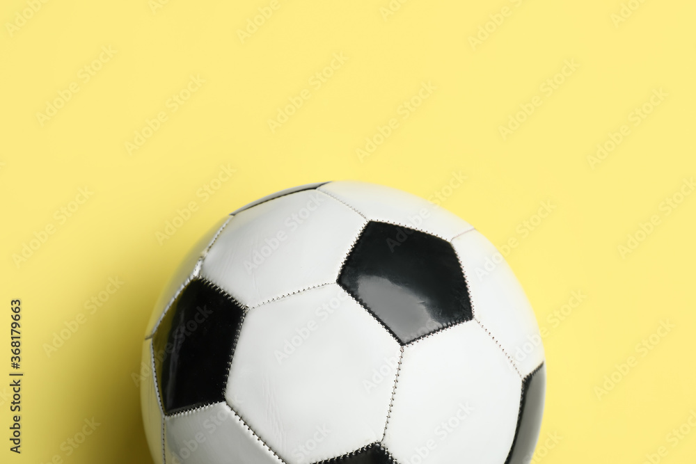 Soccer ball on color background Soccer ball on color background