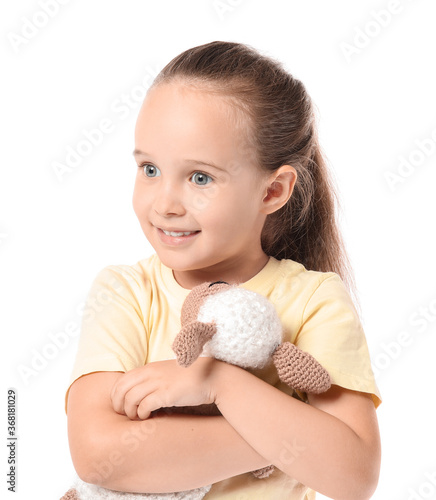 Little girl with autistic d...