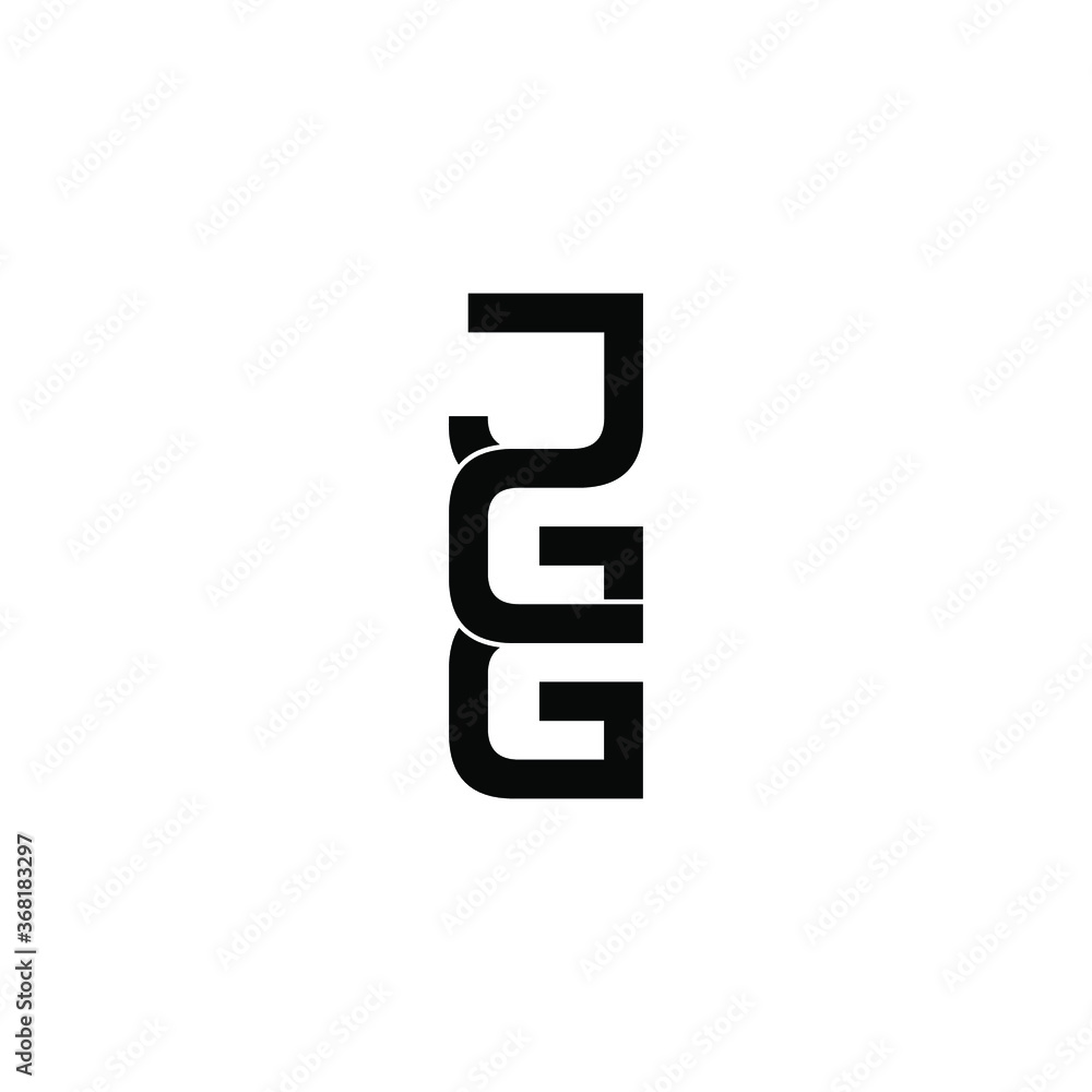jgg letter original monogram logo design