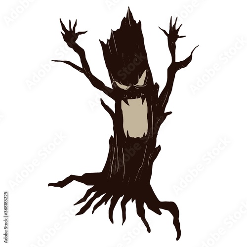 halloween scary tree