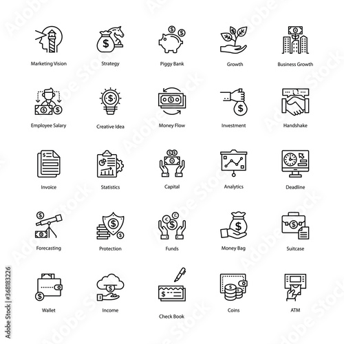 Money Flow Icons Pack 