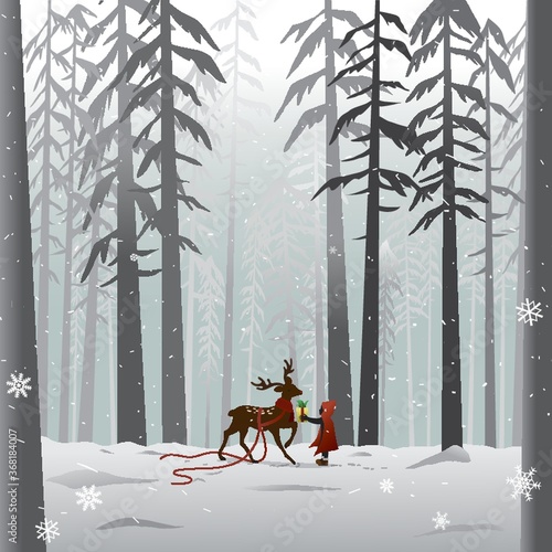 reindeer in the forest