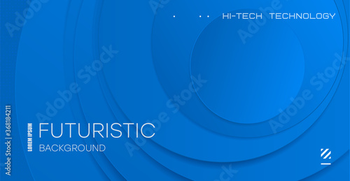 Elegant futuristic background. Abstract background from gradient circles. Creative geometric wallpaper. Trendy gradient shapes composition. Eps10 vector.