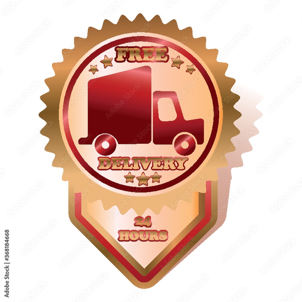 Obraz premium free delivery label