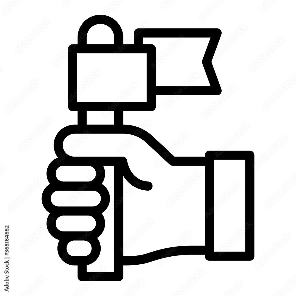 Keep flag development icon. Outline keep flag development vector icon for web design isolated on white background Keep flag development icon. Outline keep flag development vector icon for web design isolated on white background
