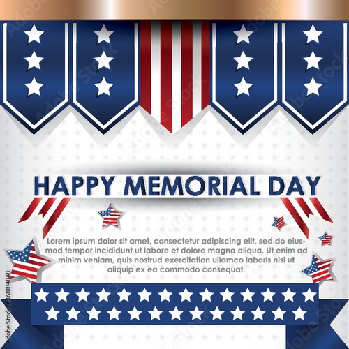 memorial day background with text