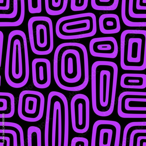 Linear abstract seamless pattern