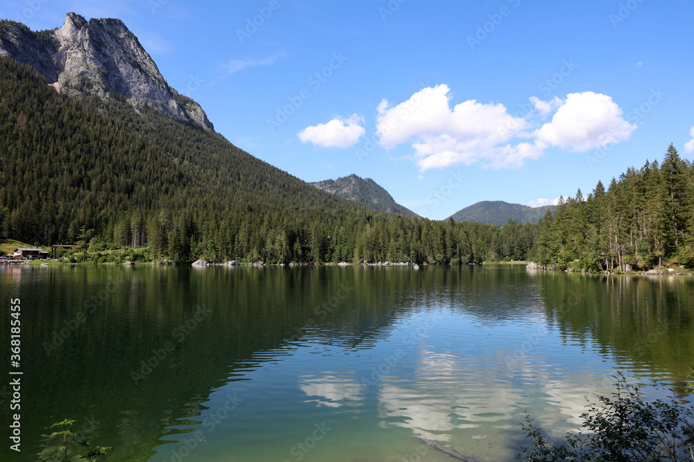 Hintersee in Ramsau. Nationalpark Berchtesgadener Land. Bayern. Deutschland