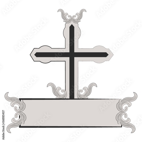 cross with banner