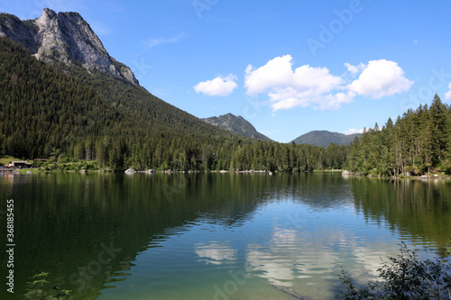 Hintersee in Ramsau. Nationalpark Berchtesgadener Land. Bayern. Deutschland