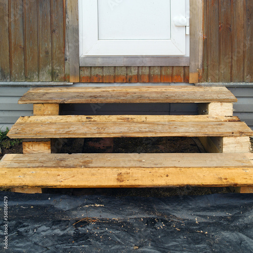 DIY new wooden steps