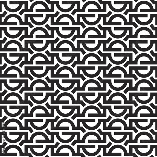 Linear abstract seamless pattern