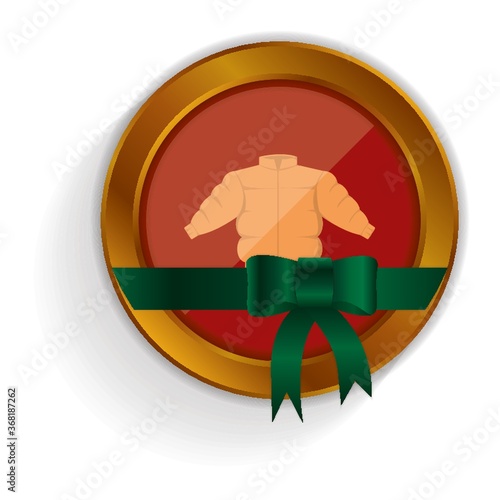 winter quilted coat button