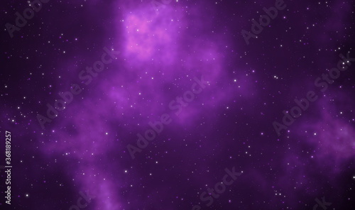 Spacescape illustration design with cosmos and stars field