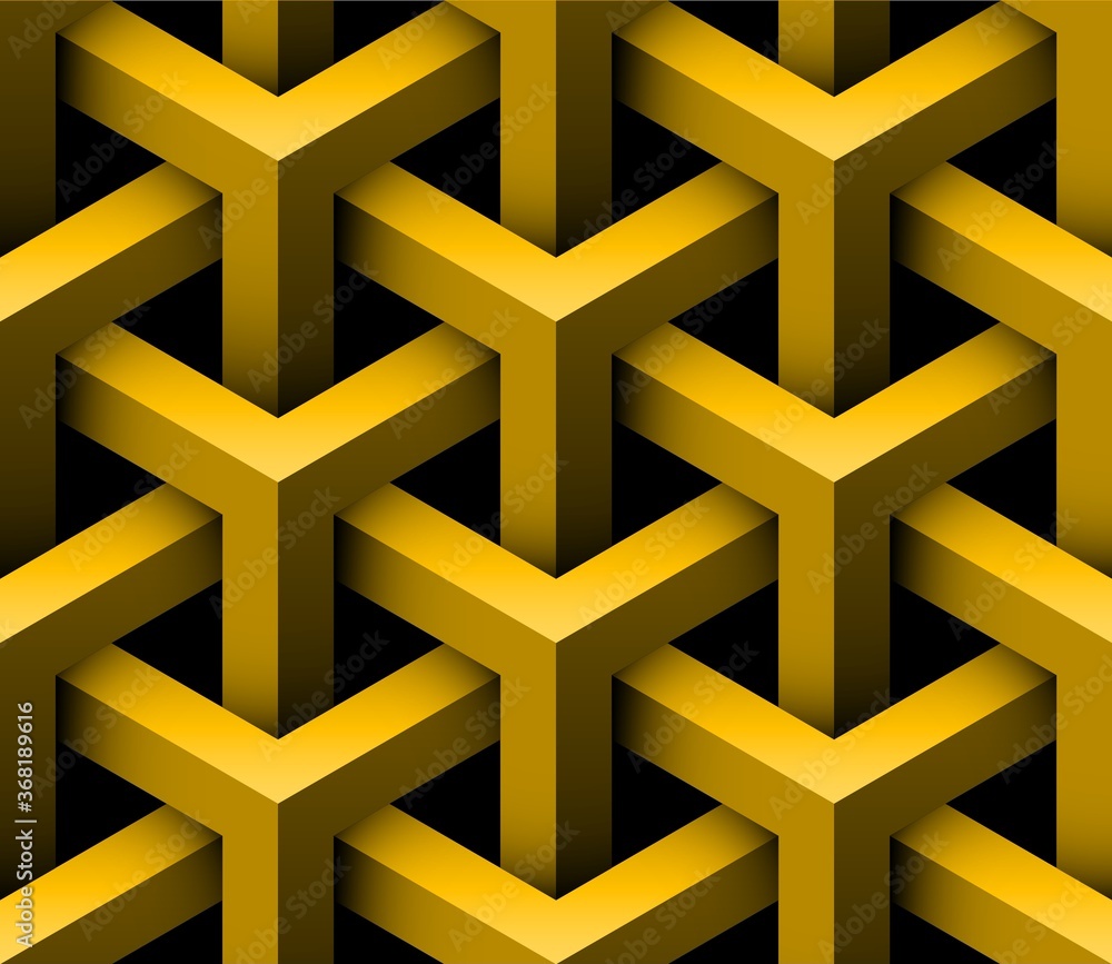 Obraz premium Abstract 3D seamless pattern