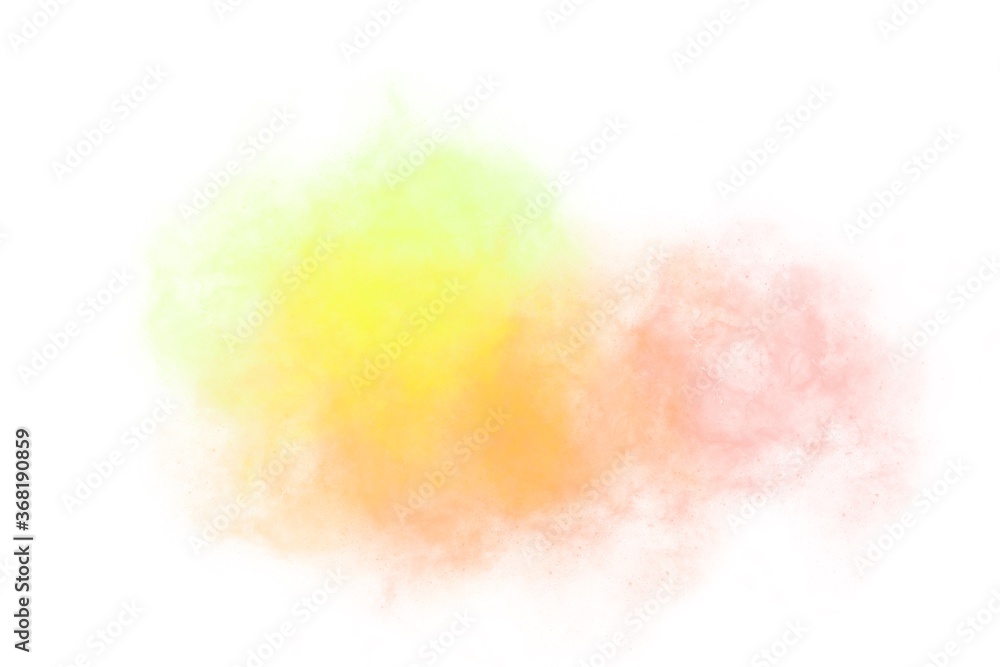 Brush yellow watercolor. color shades space image
