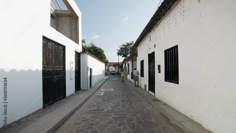 Local colonial streets in Giron Santander Colombia Local colonial streets in Giron Santander Colombia