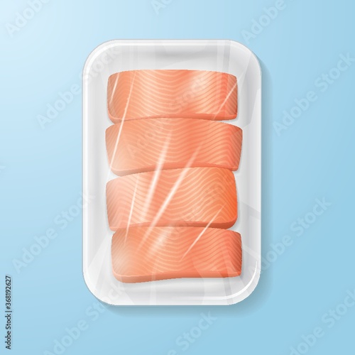 packed salmon fillet