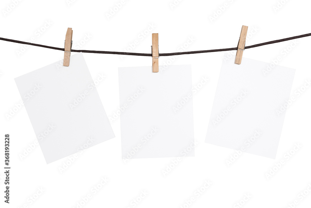 paper cards hanging rope isolated on white background
paper cards hanging rope isolated on white background