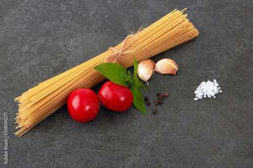 spaghetti on a stone