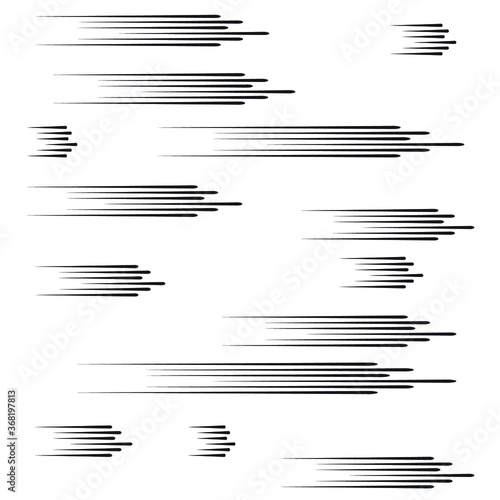 Speed Lines in arrow Form . Vector Illustration .Technology  Logo . Design element . Abstract Geometric shape .