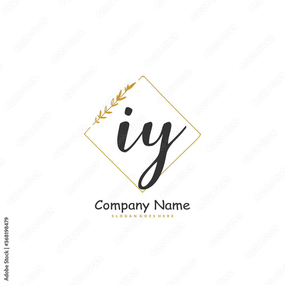 I Y IY Initial handwriting and signature logo design with circle. Beautiful design handwritten logo for fashion, team, wedding, luxury logo. I Y IY Initial handwriting and signature logo design with circle. Beautiful design handwritten logo for fashion, team, wedding, luxury logo.