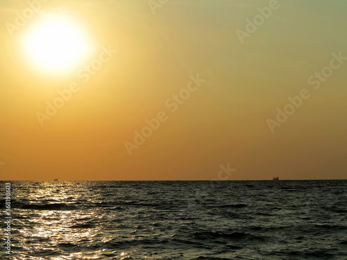 Scenic sunrise on the Black Sea coast. © Elena