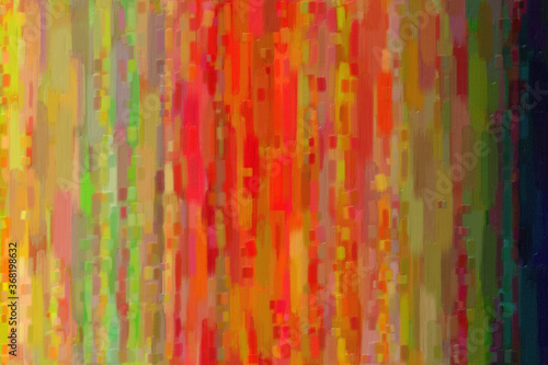 Red and yellow lines with big brush abstract paint background.