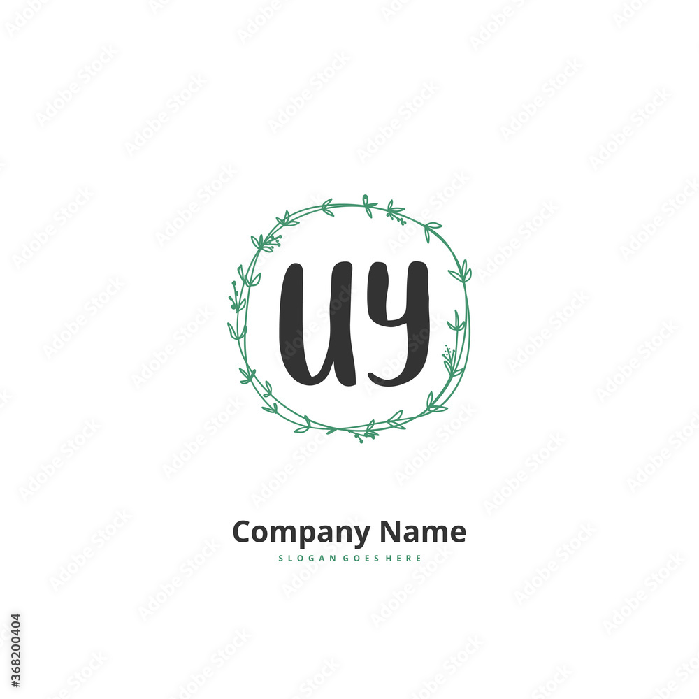 U Y UY Initial handwriting and signature logo design with circle. Beautiful design handwritten logo for fashion, team, wedding, luxury logo. U Y UY Initial handwriting and signature logo design with circle. Beautiful design handwritten logo for fashion, team, wedding, luxury logo.
