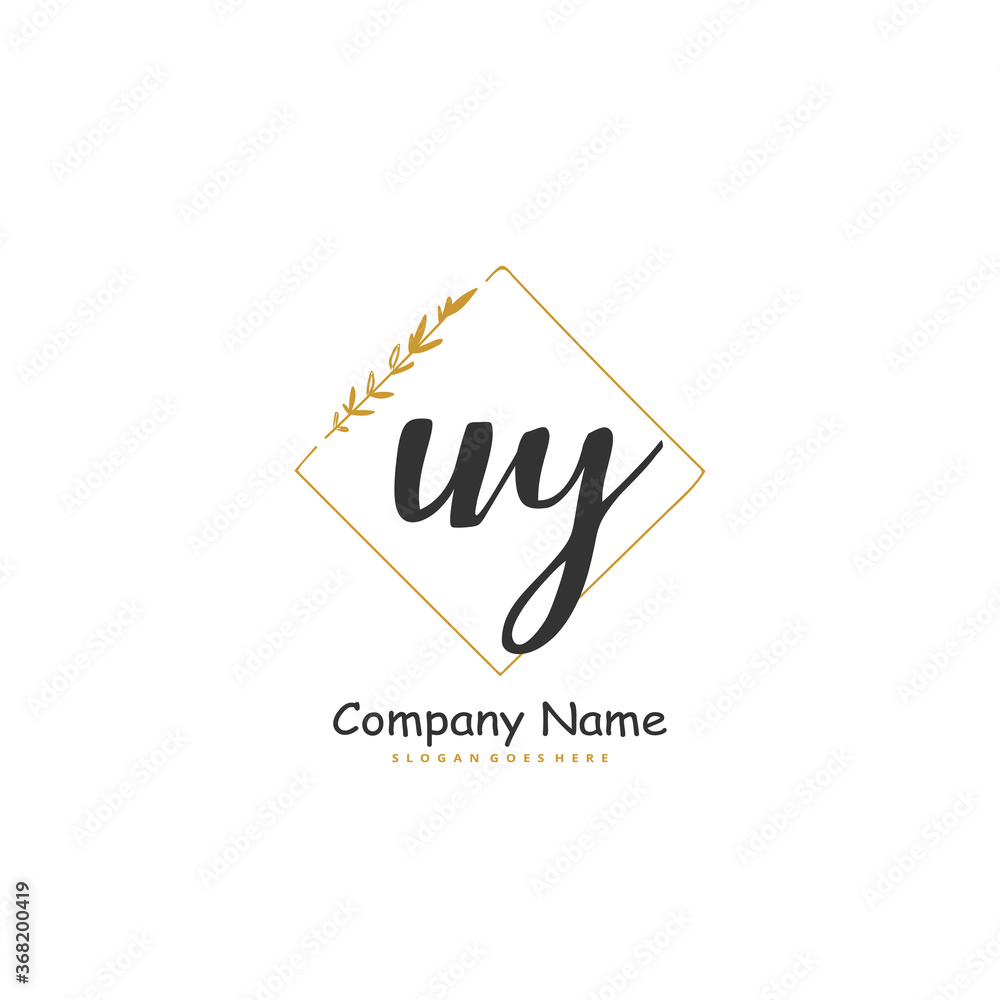 U Y UY Initial handwriting and signature logo design with circle. Beautiful design handwritten logo for fashion, team, wedding, luxury logo. U Y UY Initial handwriting and signature logo design with circle. Beautiful design handwritten logo for fashion, team, wedding, luxury logo.