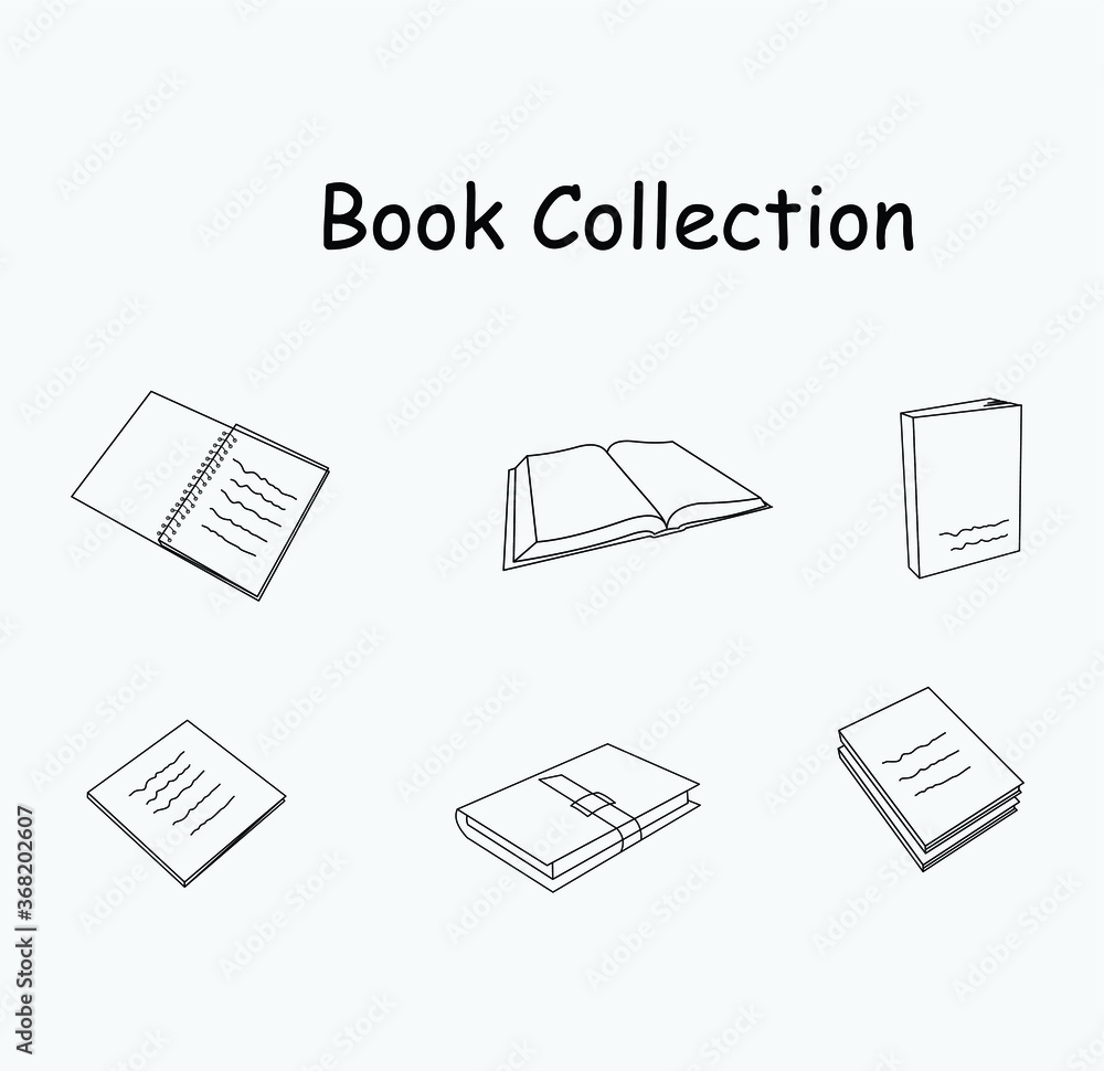 Set Icon Book, Icon book, vector book Set Icon Book, Icon book, vector book