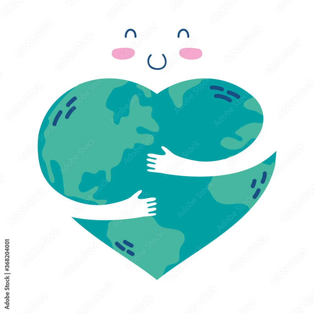 world planet earth hugging love