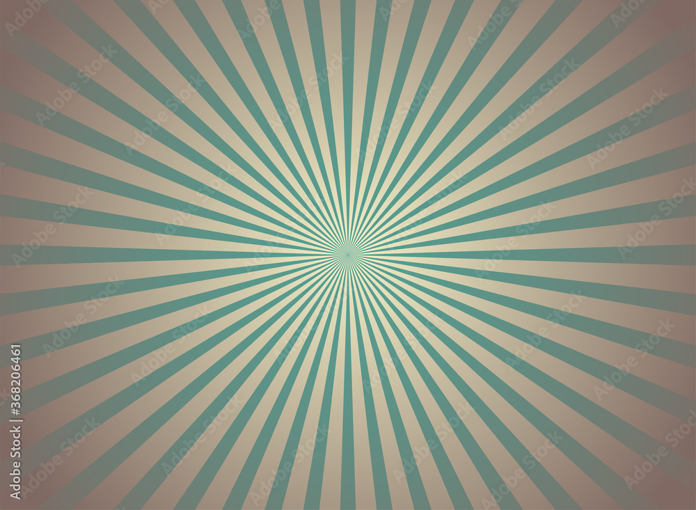 Sunlight wide retro faded background. Green and beige color burst wallpaper. Fantasy Vector illustration. Sunlight wide retro faded background. Green and beige color burst wallpaper. Fantasy Vector illustration.